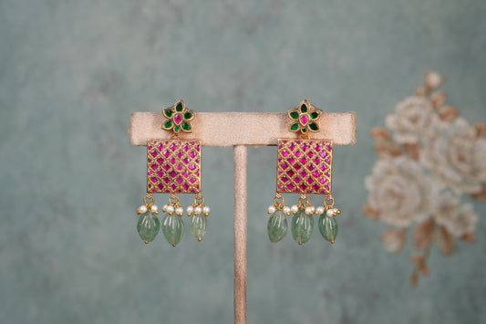 Kundan Earrings (1-5056)(B)