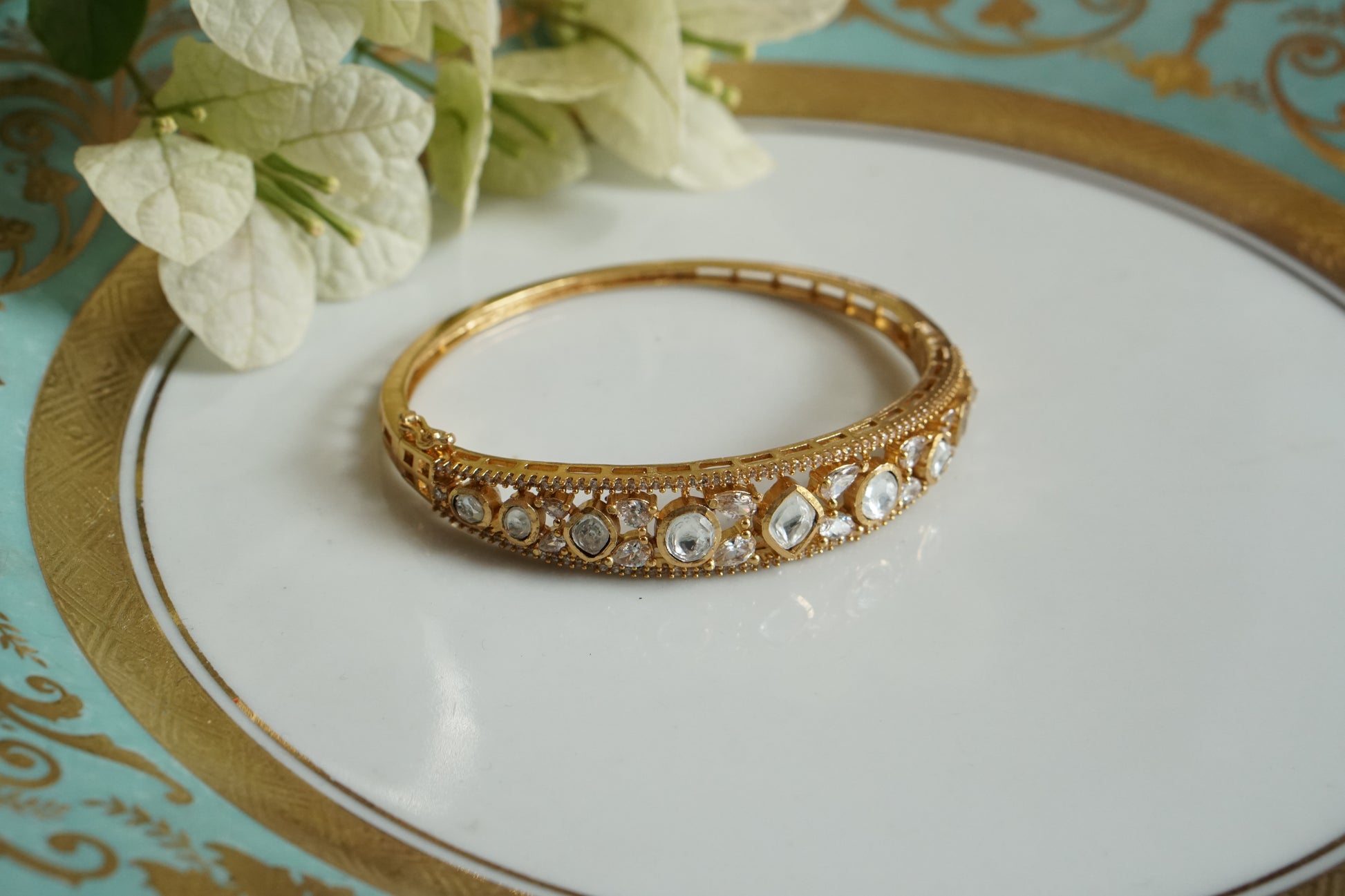 Polki Bangle (3-478)(B) - JEWELSTYLE