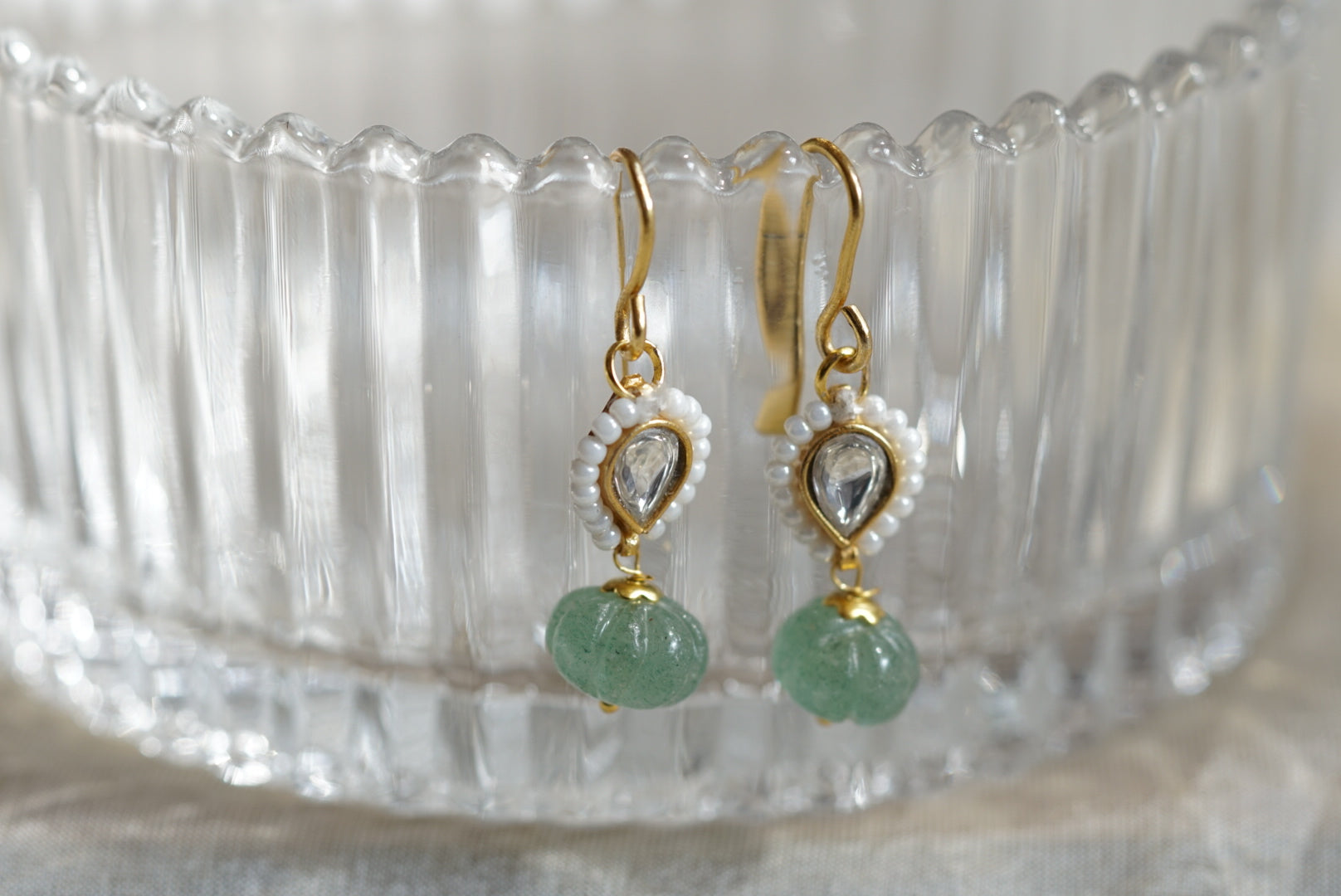 Kundan Earring (1-4194)(R) - JEWELSTYLE