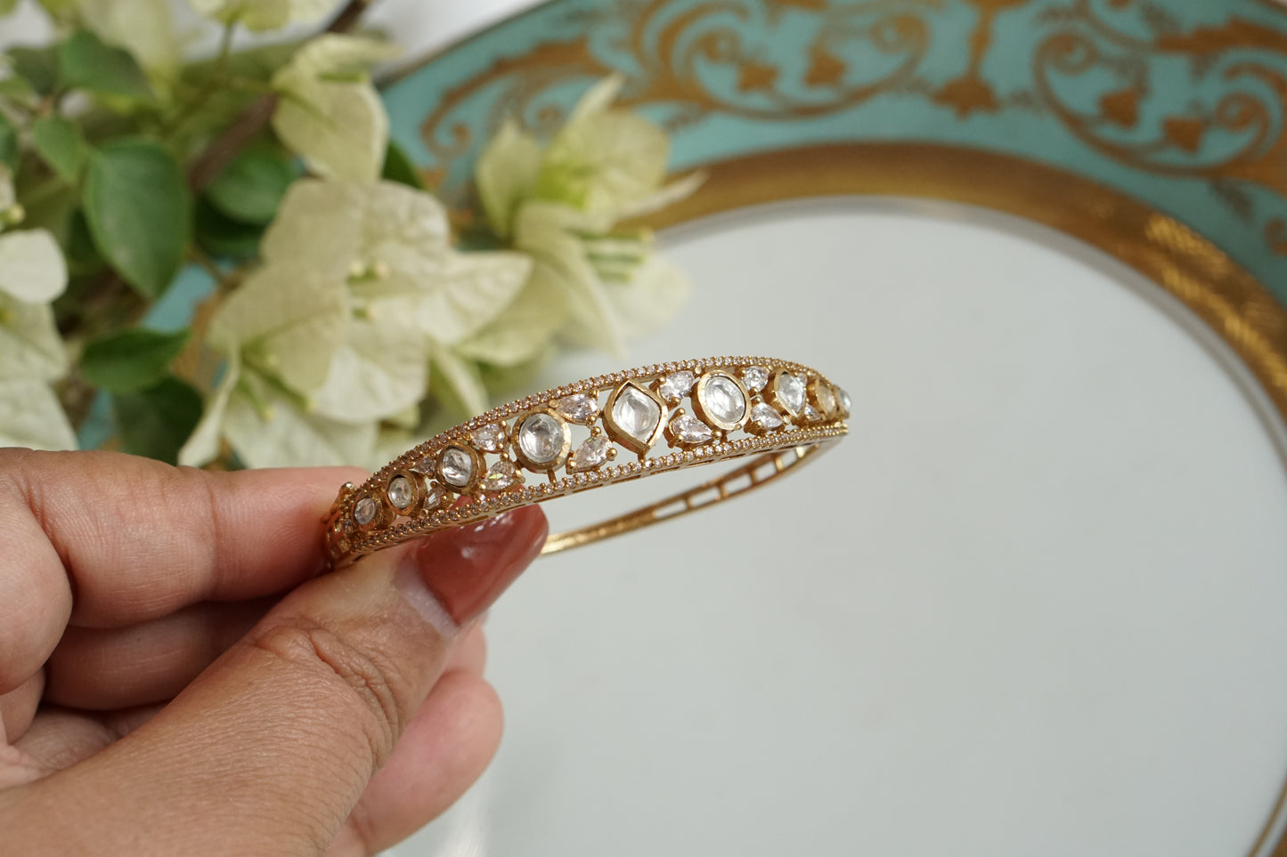 Polki Bangle (3-478)(B) - JEWELSTYLE