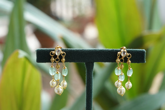 Kundan earrings (1-3424)(N) - JEWELSTYLE