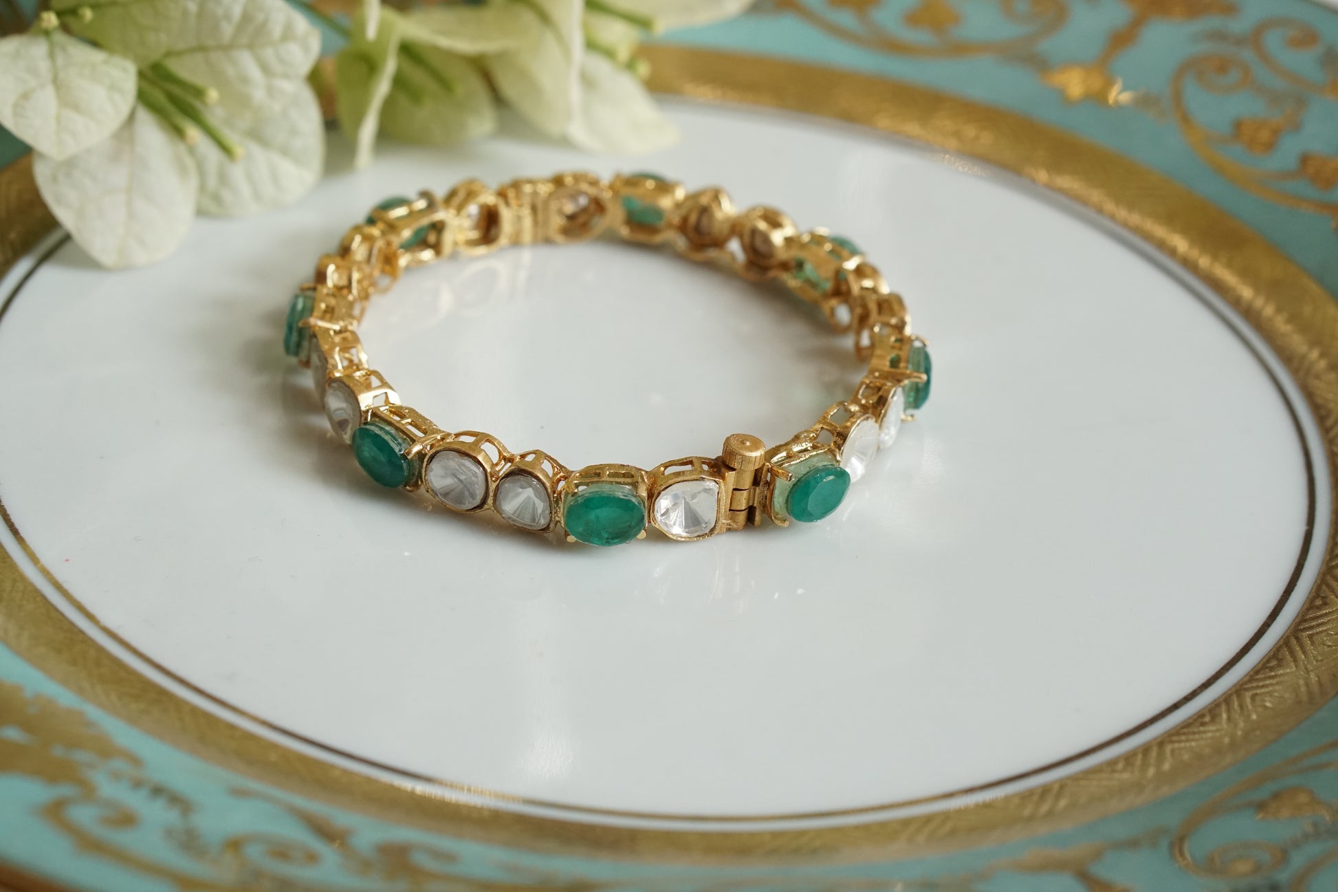 Polki Bangle (3-477)(B) - JEWELSTYLE