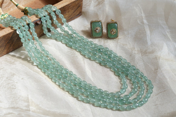 Light Green Necklace set (4-7937)(B)