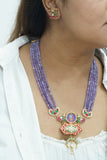 Kundan pendant necklace set (4-5977)
