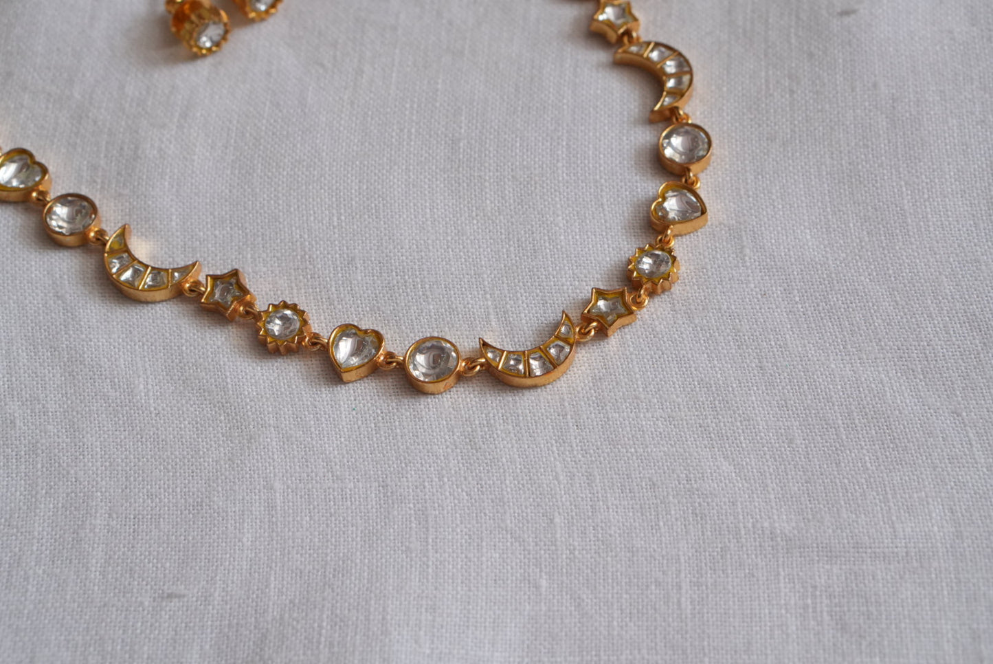 Kundan Necklace Set (4-8960)(R)