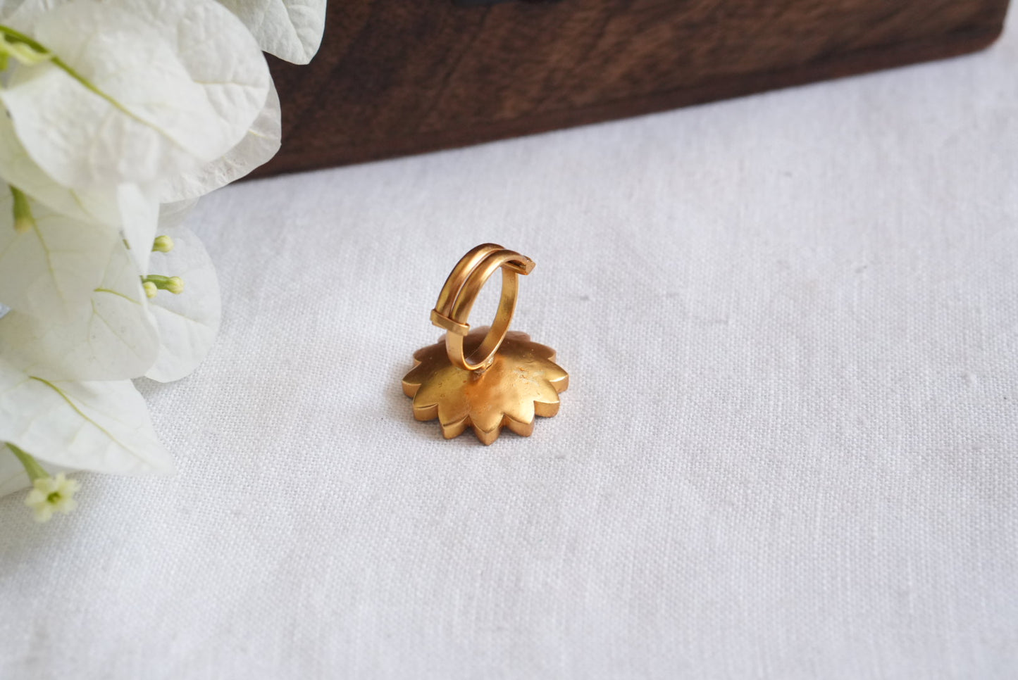 Kundan Ring (6-338)(R) - JEWELSTYLE