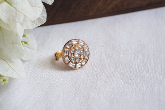 Kundan Ring (6-341)(R) - JEWELSTYLE