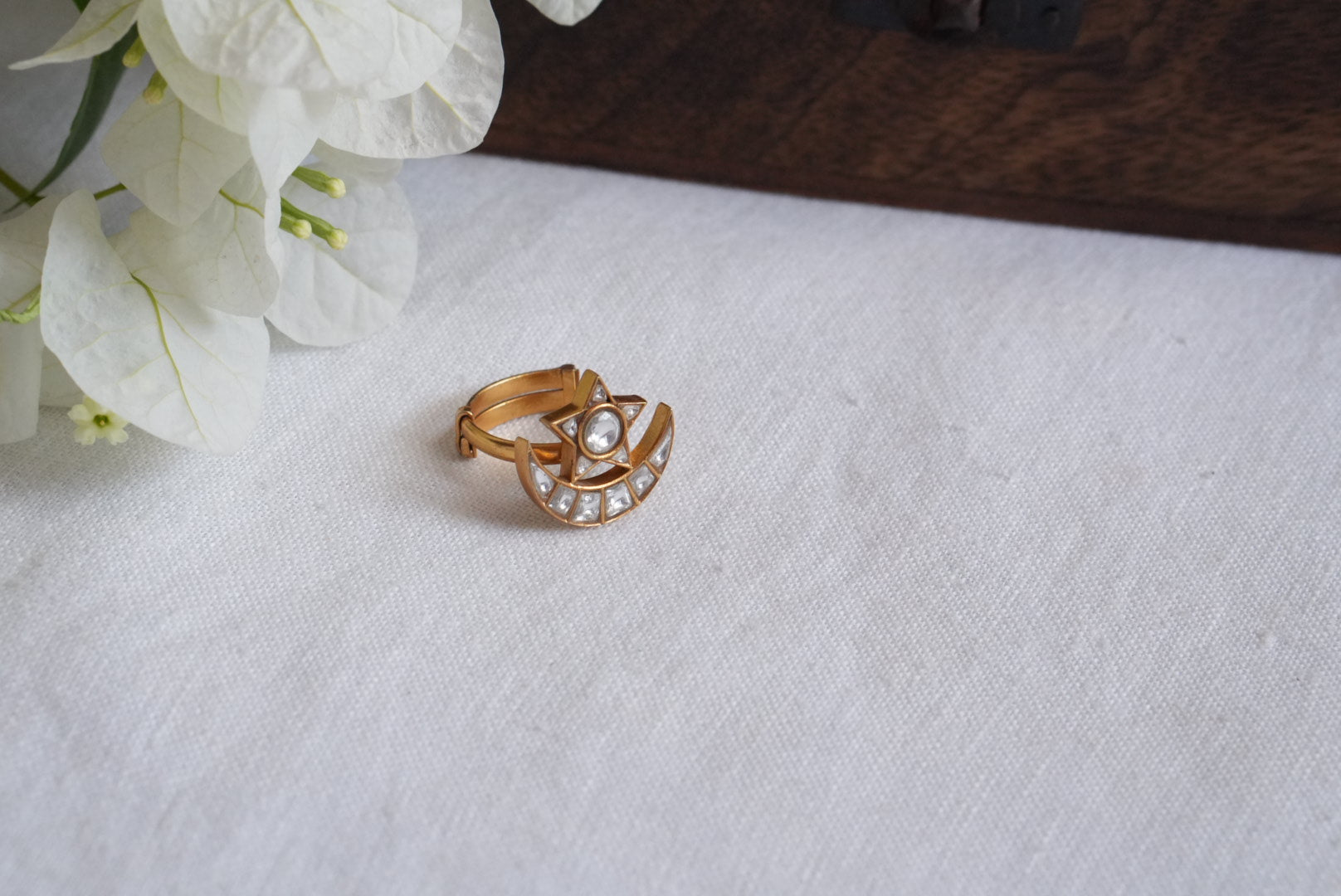 Kundan Ring (6-339)(R) - JEWELSTYLE