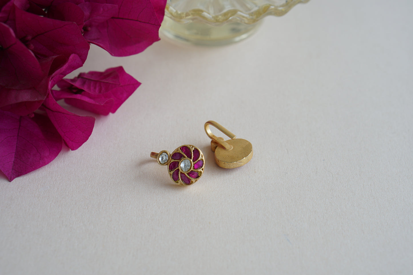 Kundan Bugadi Earrings (1-4948)(B) - JEWELSTYLE