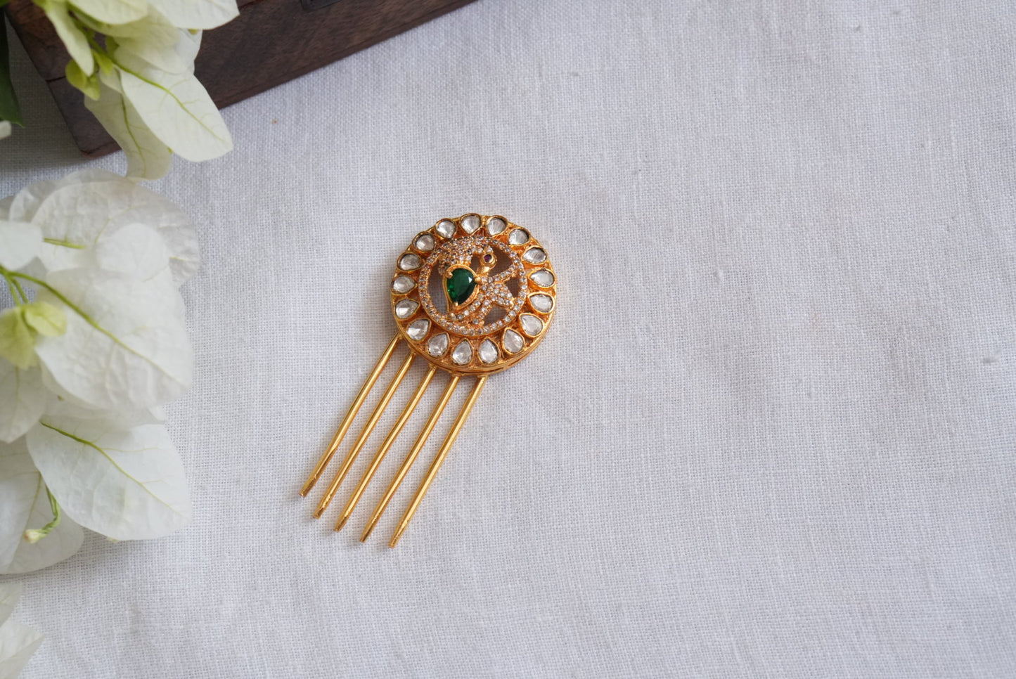 Mossainite Polki Hairpin (5-1688)(KA)