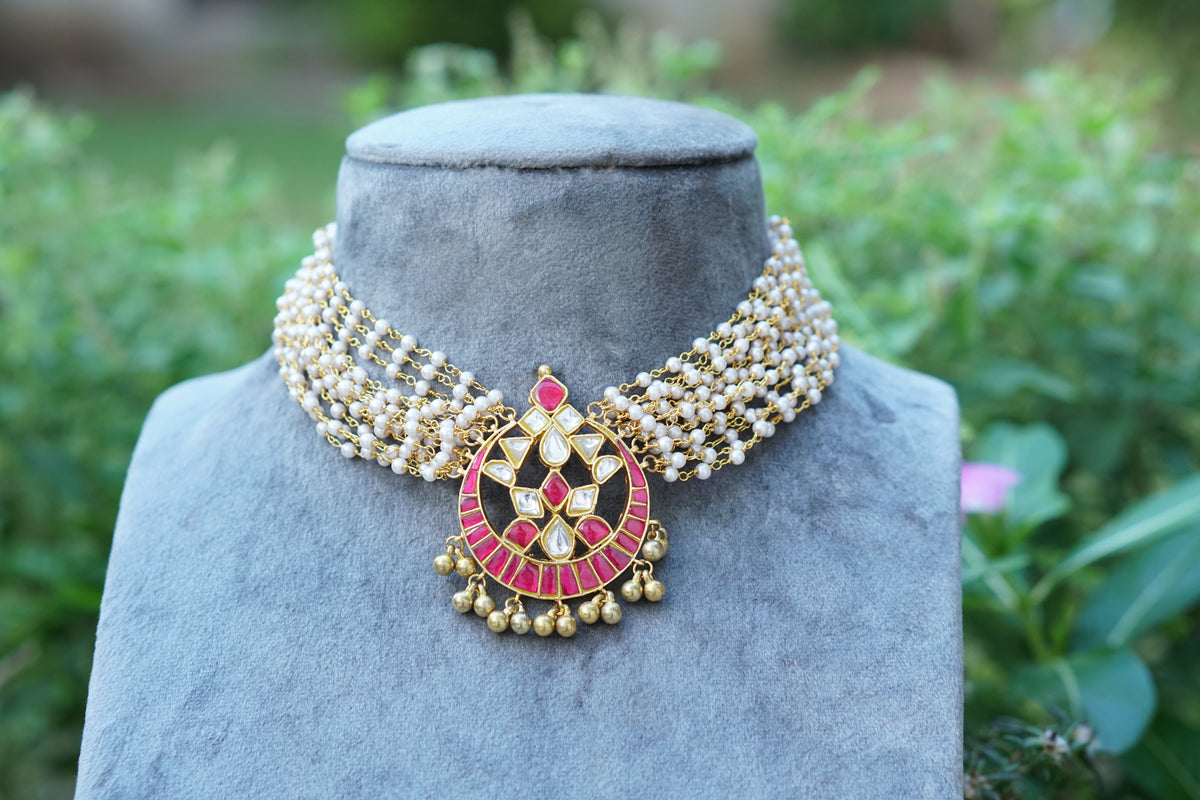 Kundant pendant necklace(4-9576)(R)