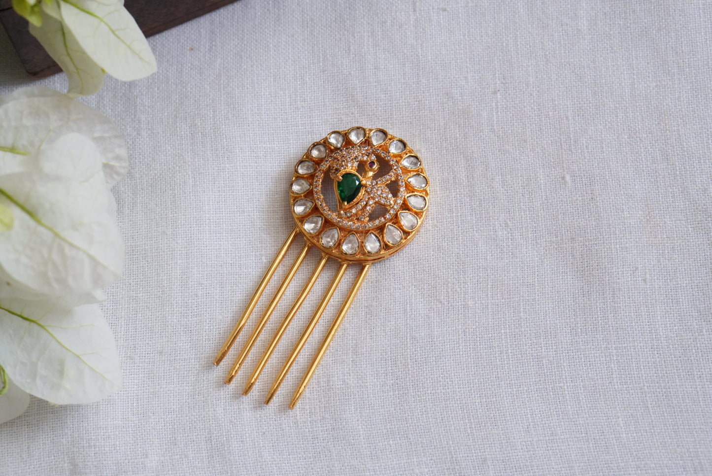 Mossainite Polki Hairpin (5-1688)(KA)