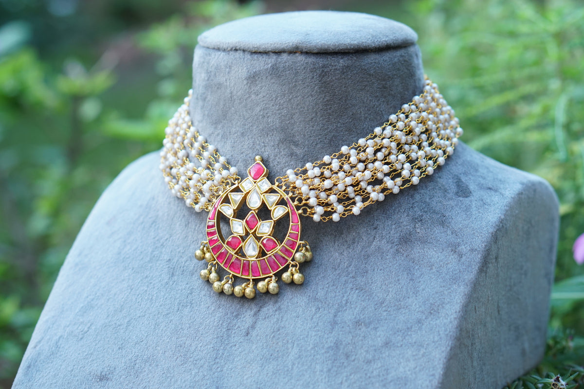 Kundant pendant necklace(4-9576)(R)