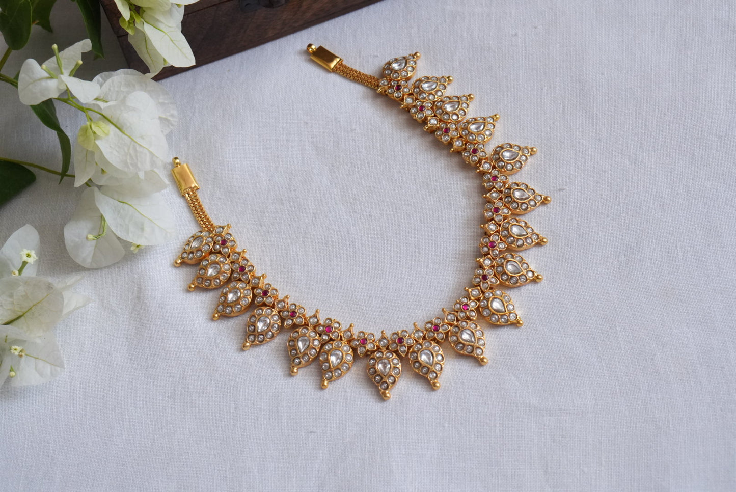 Mango Kundan Necklace(4-8953)(KA)
