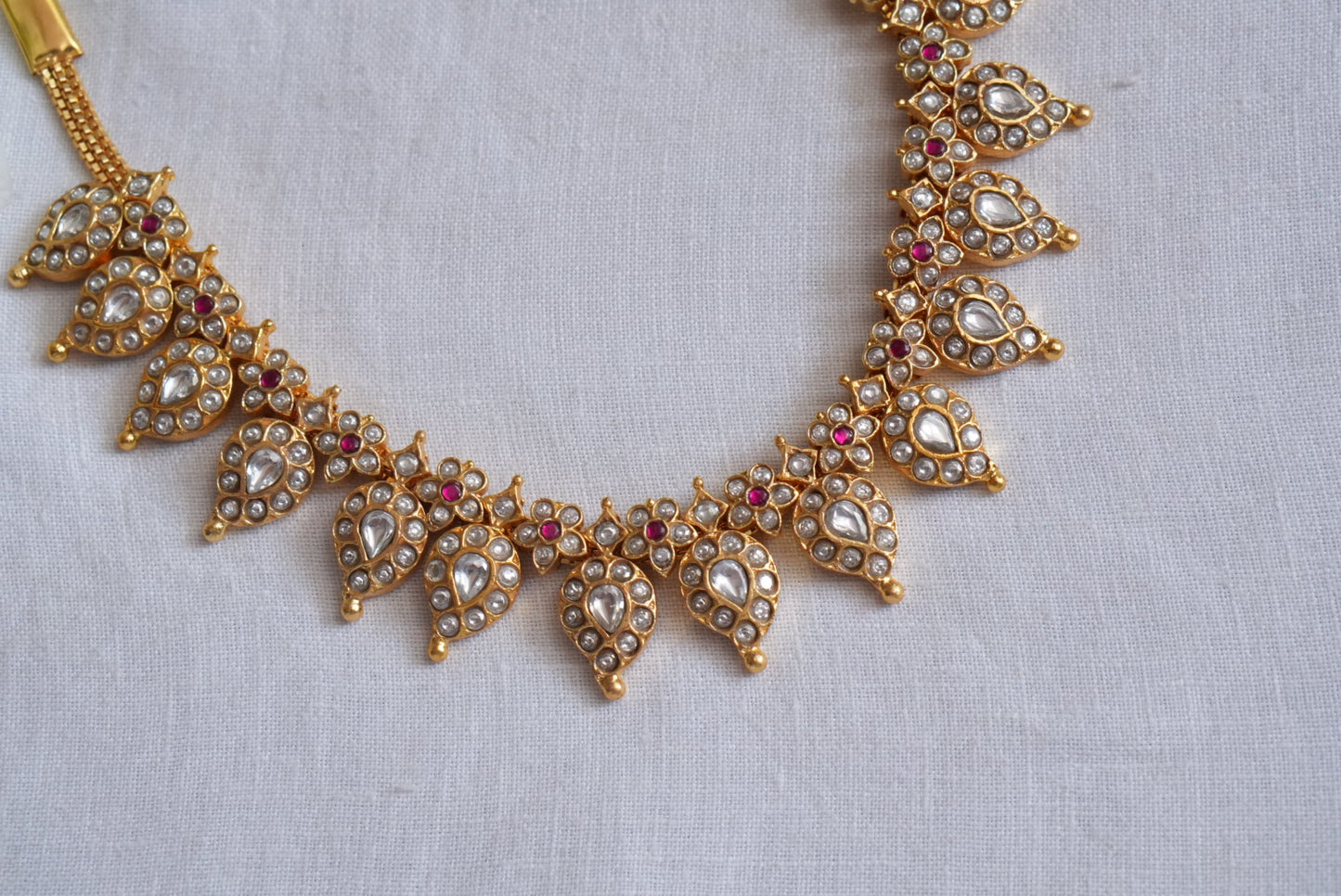 Mango Kundan Necklace(4-8953)(KA)