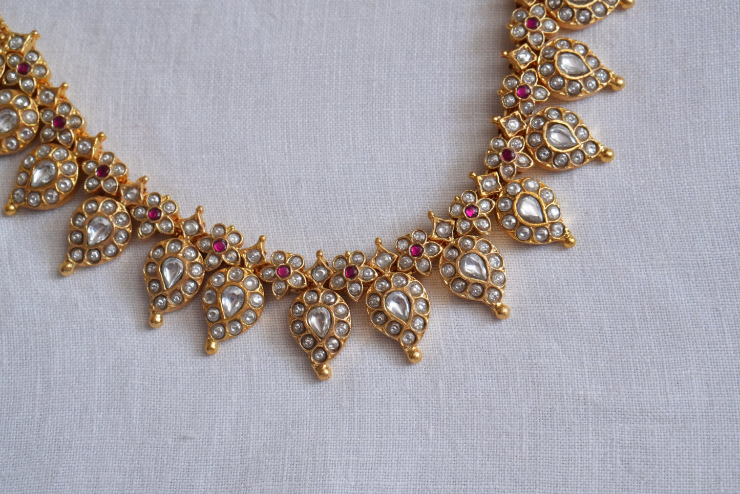 Mango Kundan Necklace(4-8953)(KA)