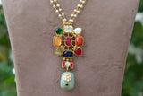 Kundan pendant necklace (4-5985)(R)