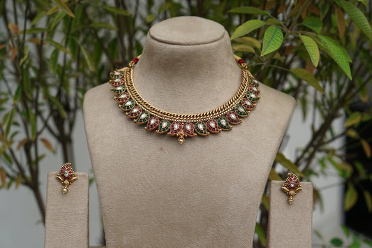 Antique Necklace Set (4-9594)(AK)