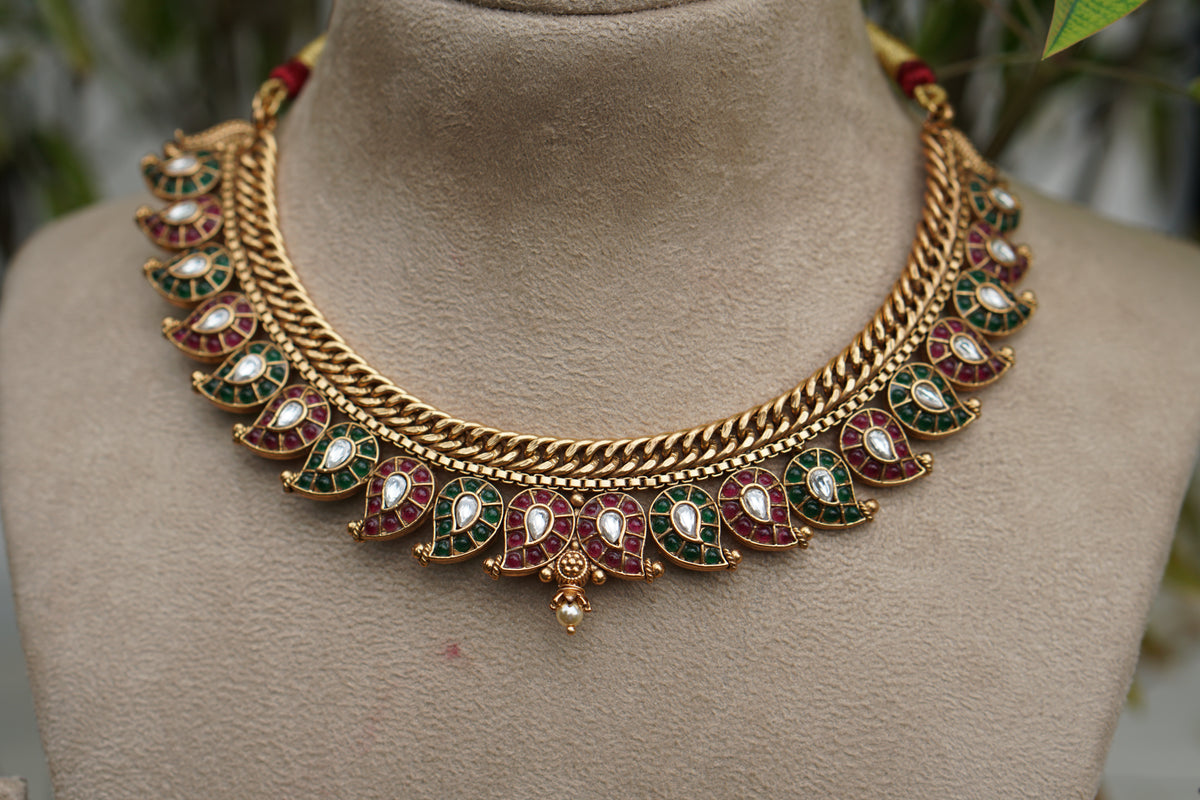 Antique Necklace Set (4-9594)(AK)