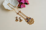 Antique Kundan Necklace Set (4-8441)(Ex)