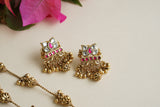 Antique Kundan Necklace Set (4-8440)(Ex)