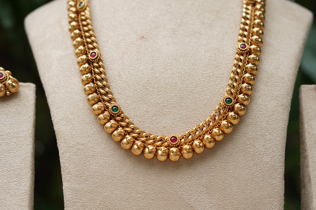 Antique Necklace Set (4-9585)(AK)