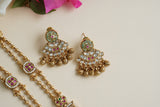Antique Kundan Necklace Set (4-8443)(Ex)