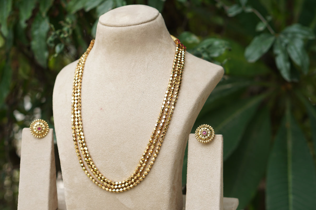 Antique Necklace Set (4-9586)(AK)