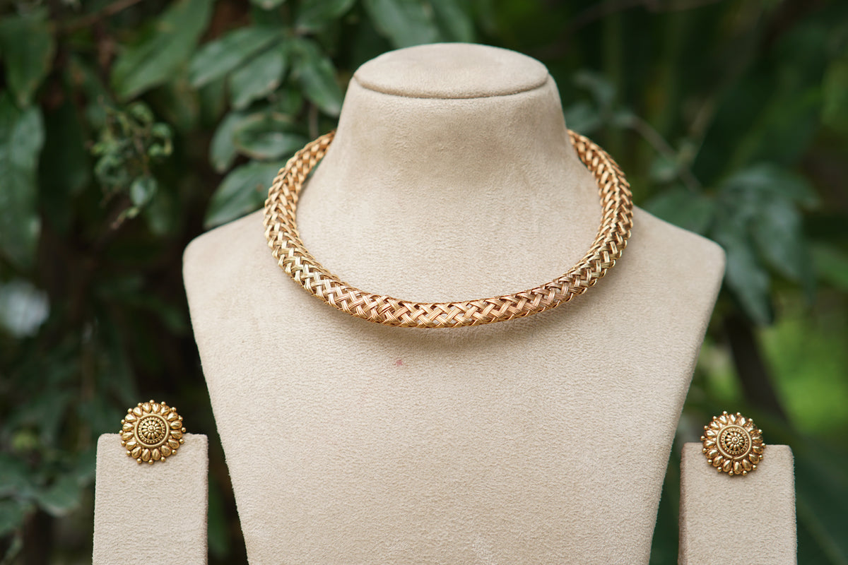 Antique Necklace Set (4-9595)(AK)