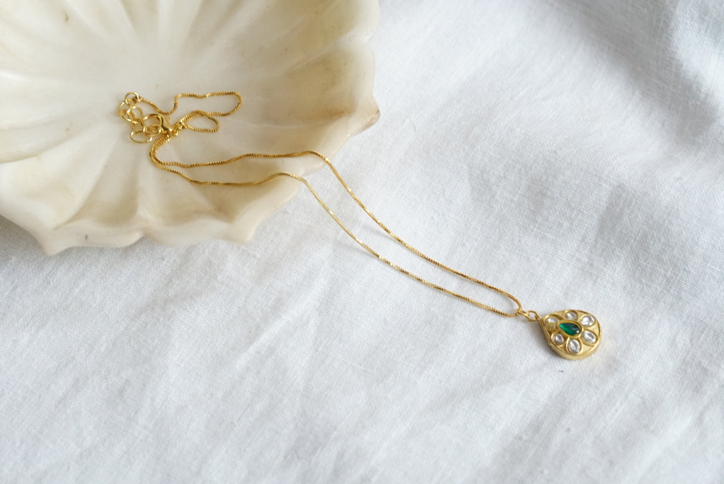 Kundan pendant necklace (4-5984)(R)