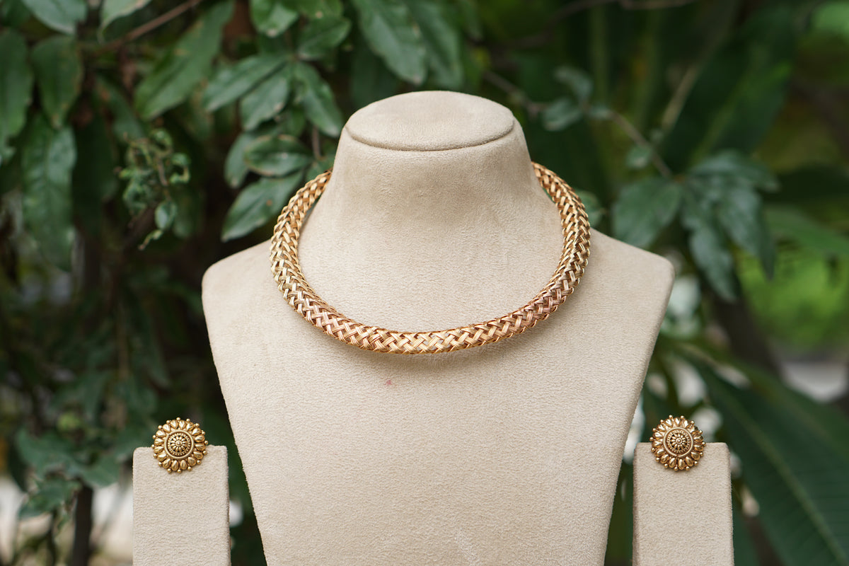 Antique Necklace Set (4-9595)(AK)