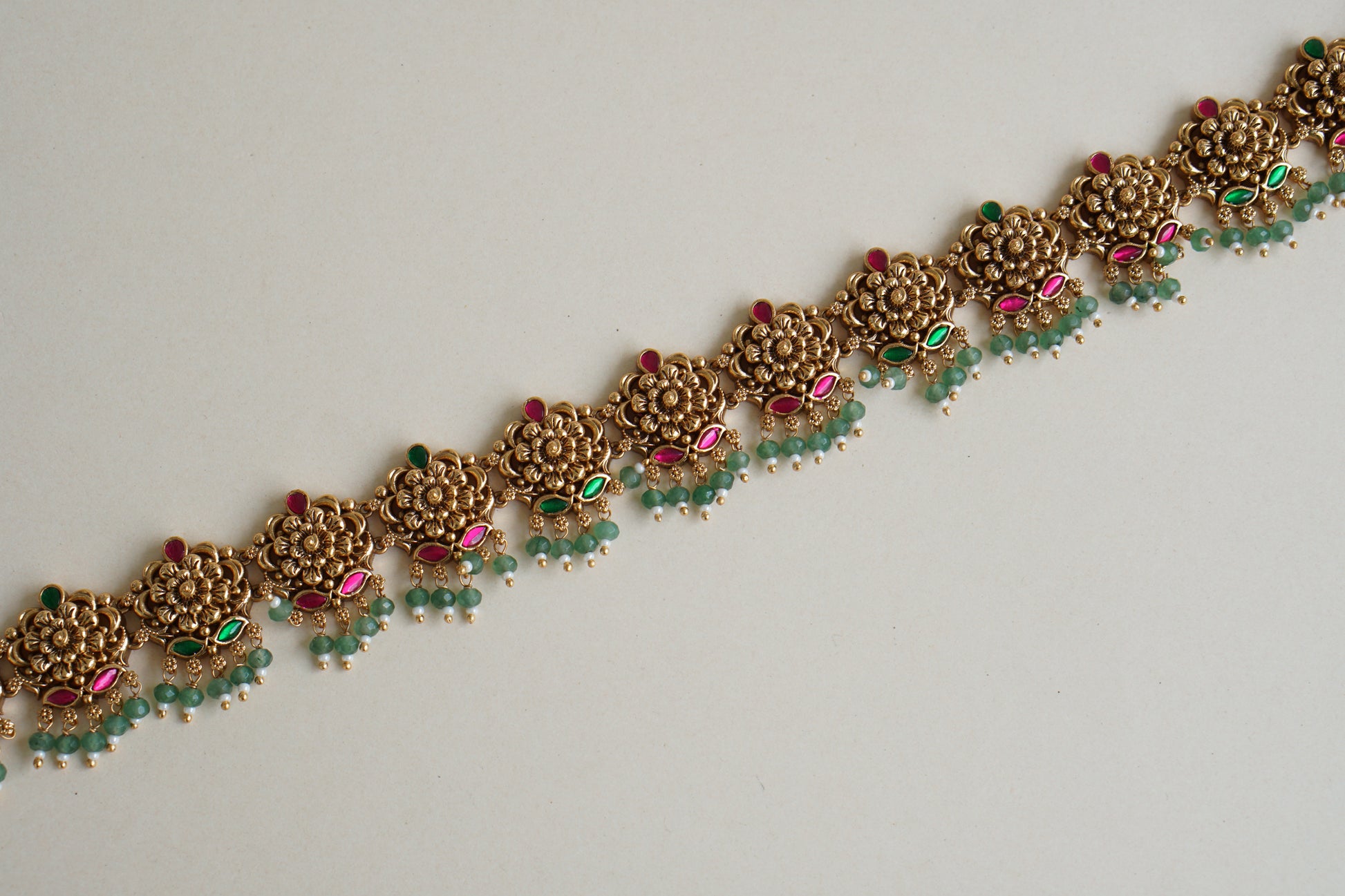 Kundan waist Belt(9-257)(EX) - JEWELSTYLE