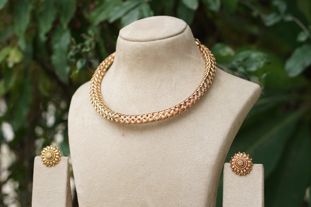 Antique Necklace Set (4-9595)(AK)