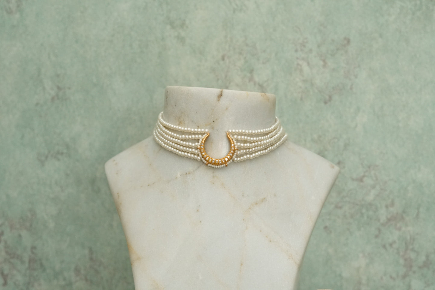 Kundan choker (4-7081)(R)(Preorder) - JEWELSTYLE
