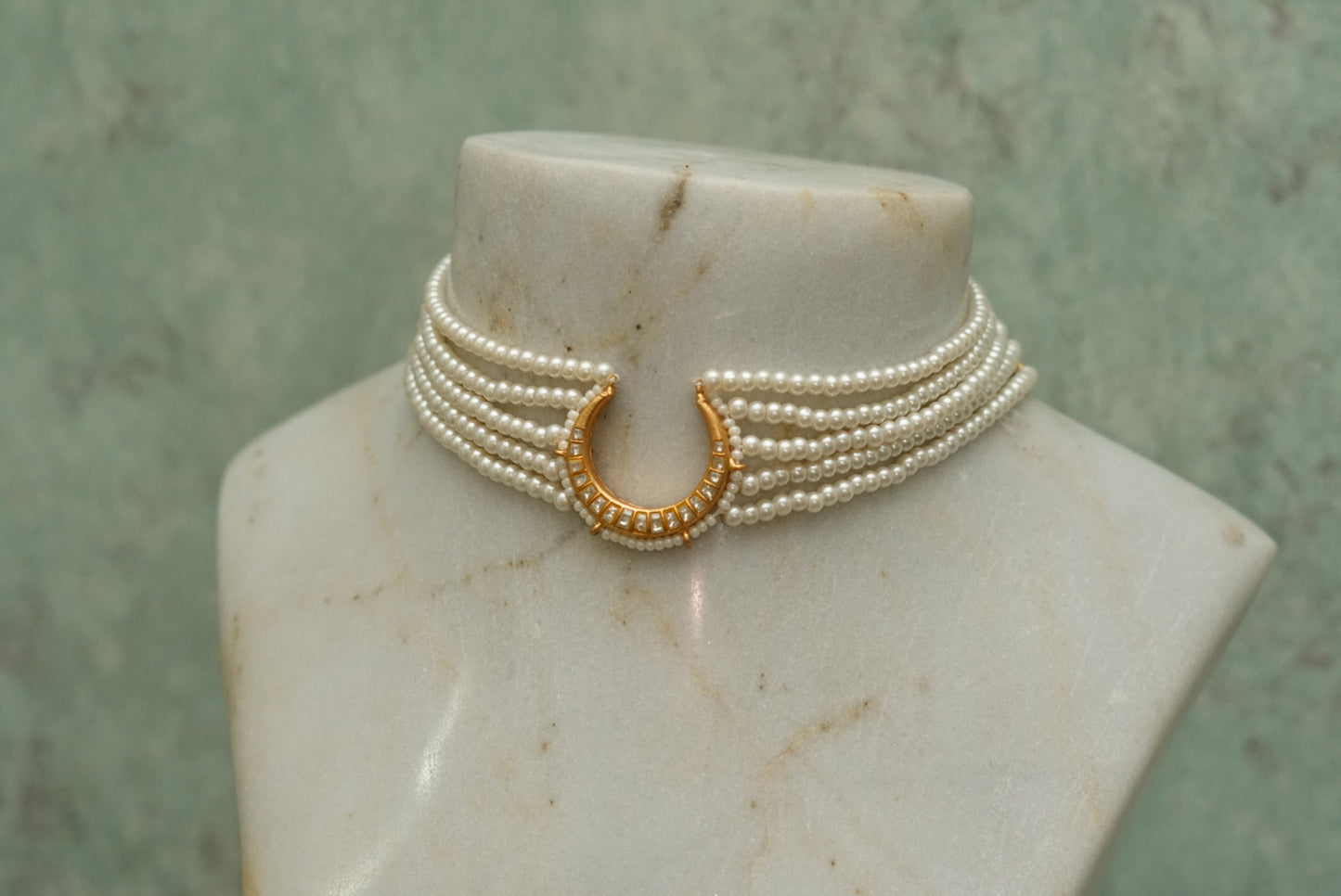 Kundan choker (4-7081)(R)(Preorder) - JEWELSTYLE