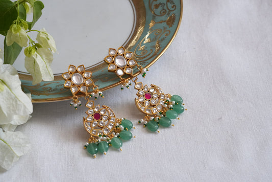 Kundan chandbali Earrings (1-5059)(R)