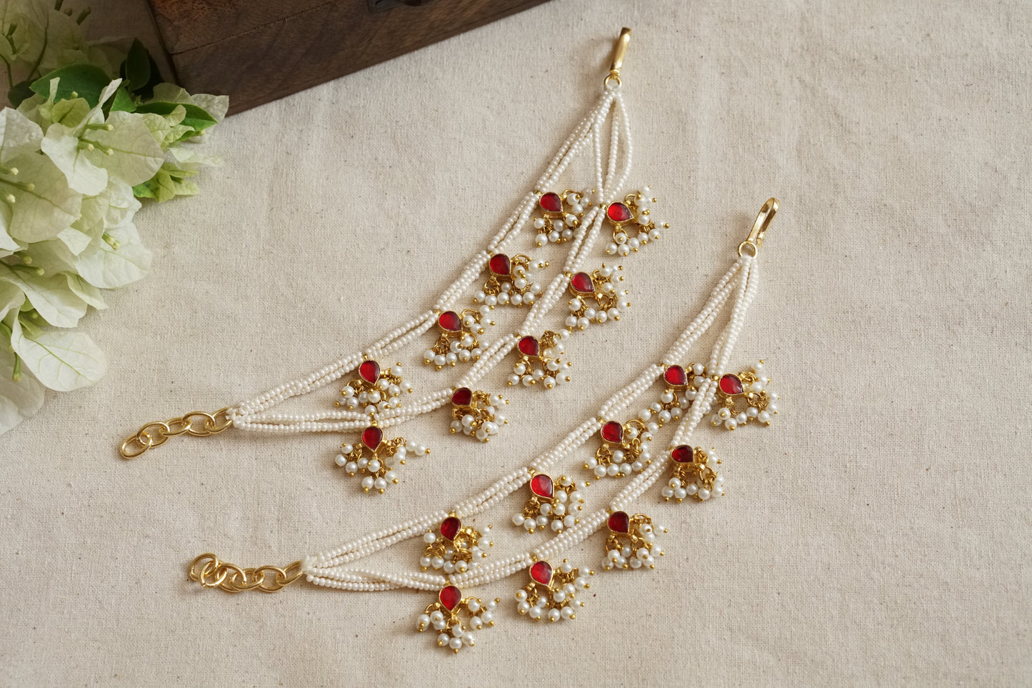 Beads Earchain(9-362)(A) - JEWELSTYLE