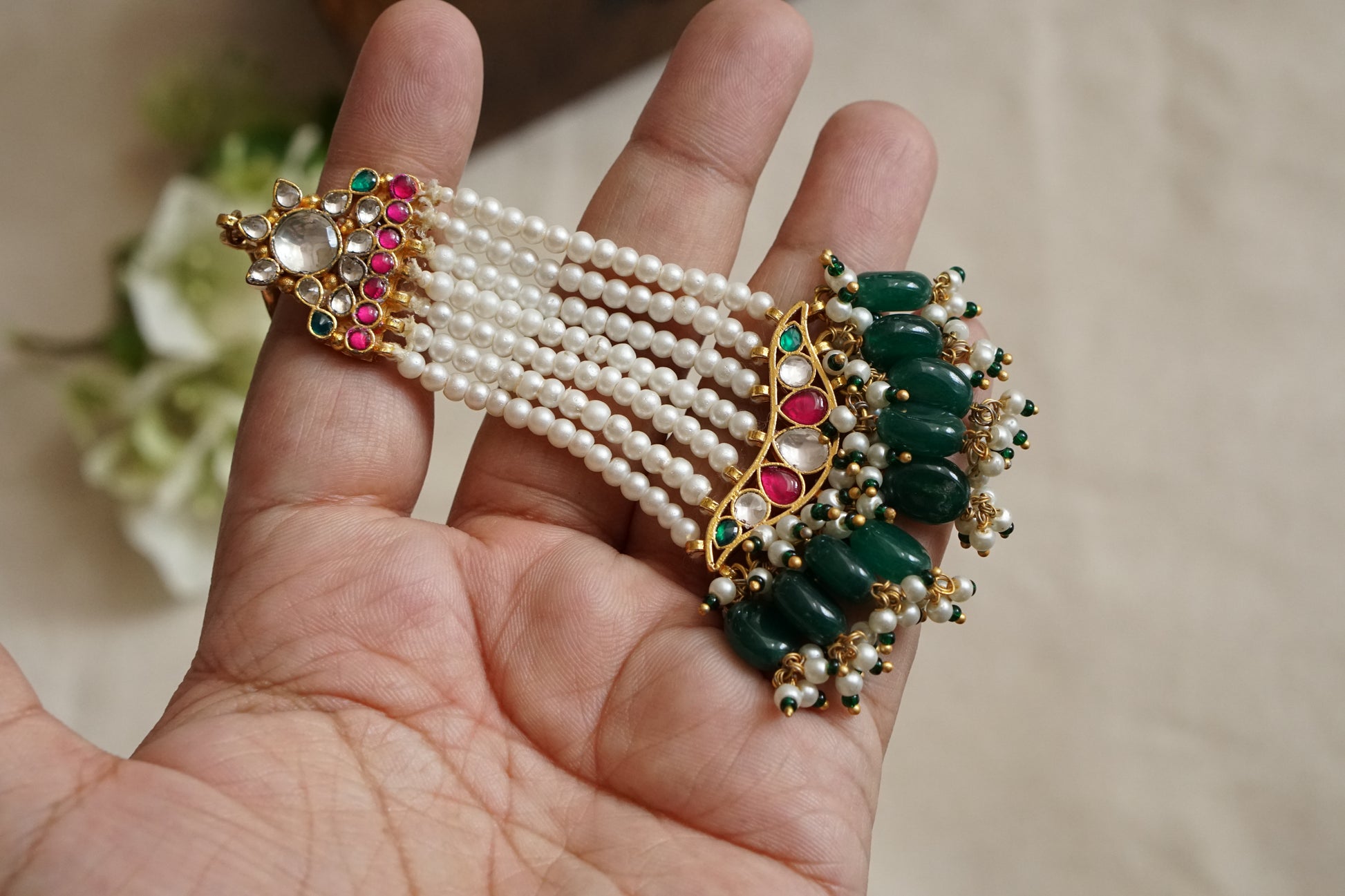 Kundan Passa or Jhoomar (5-1667)(A) - JEWELSTYLE