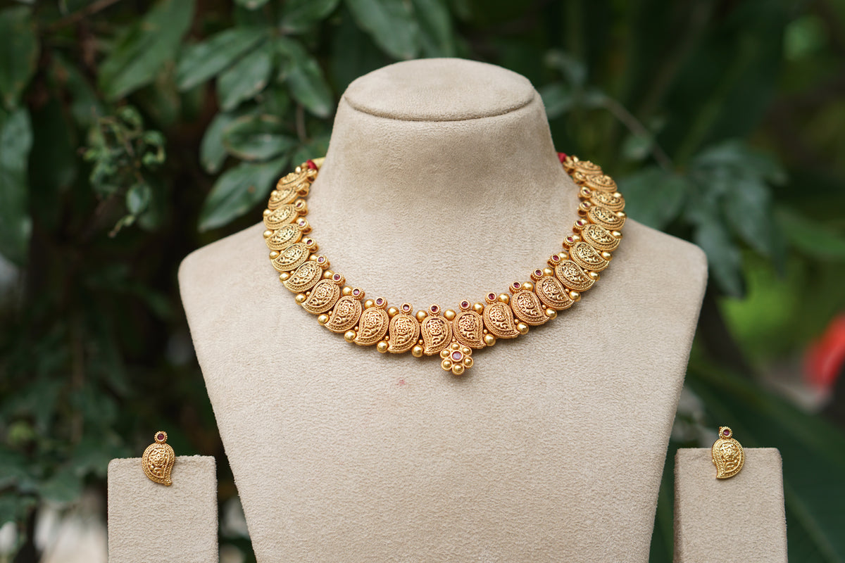Antique Necklace Set (4-9589)(AK)