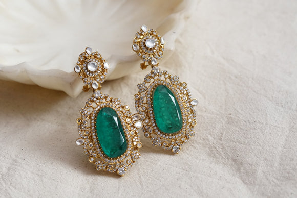 Kundan polki earring (1-3083)(B)