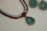 Polki Necklace Set (4-8447)(B)