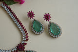 Polki Necklace Set (4-8447)(B)