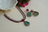 Polki Necklace Set (4-8447)(B)