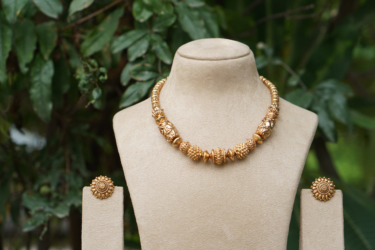 Antique Necklace Set (4-9580)(AK)