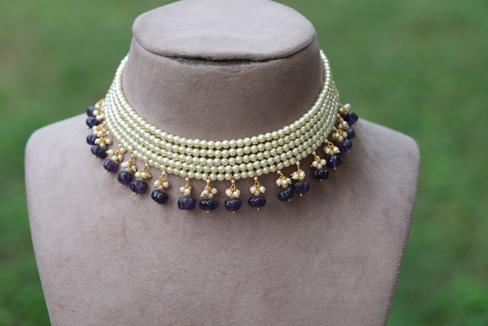 BEADS CHOKER (4-6410)(N) - JEWELSTYLE