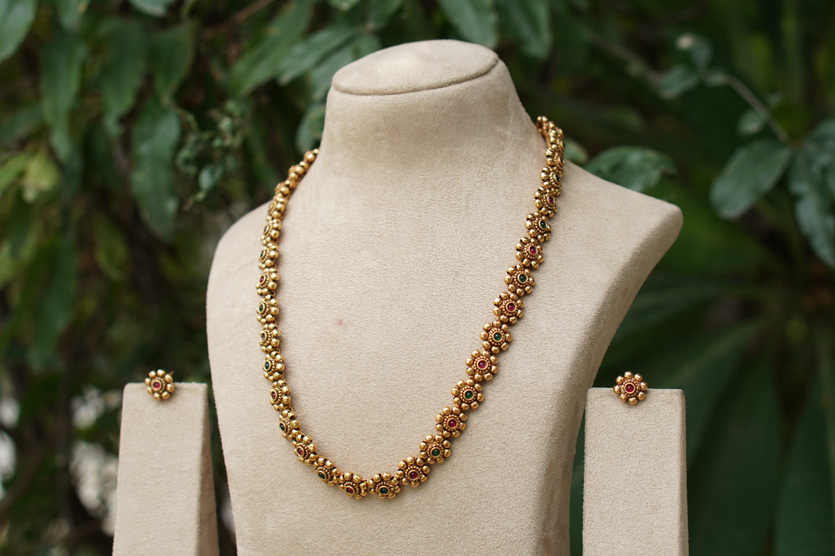 Antique Necklace Set (4-9579)(AK)