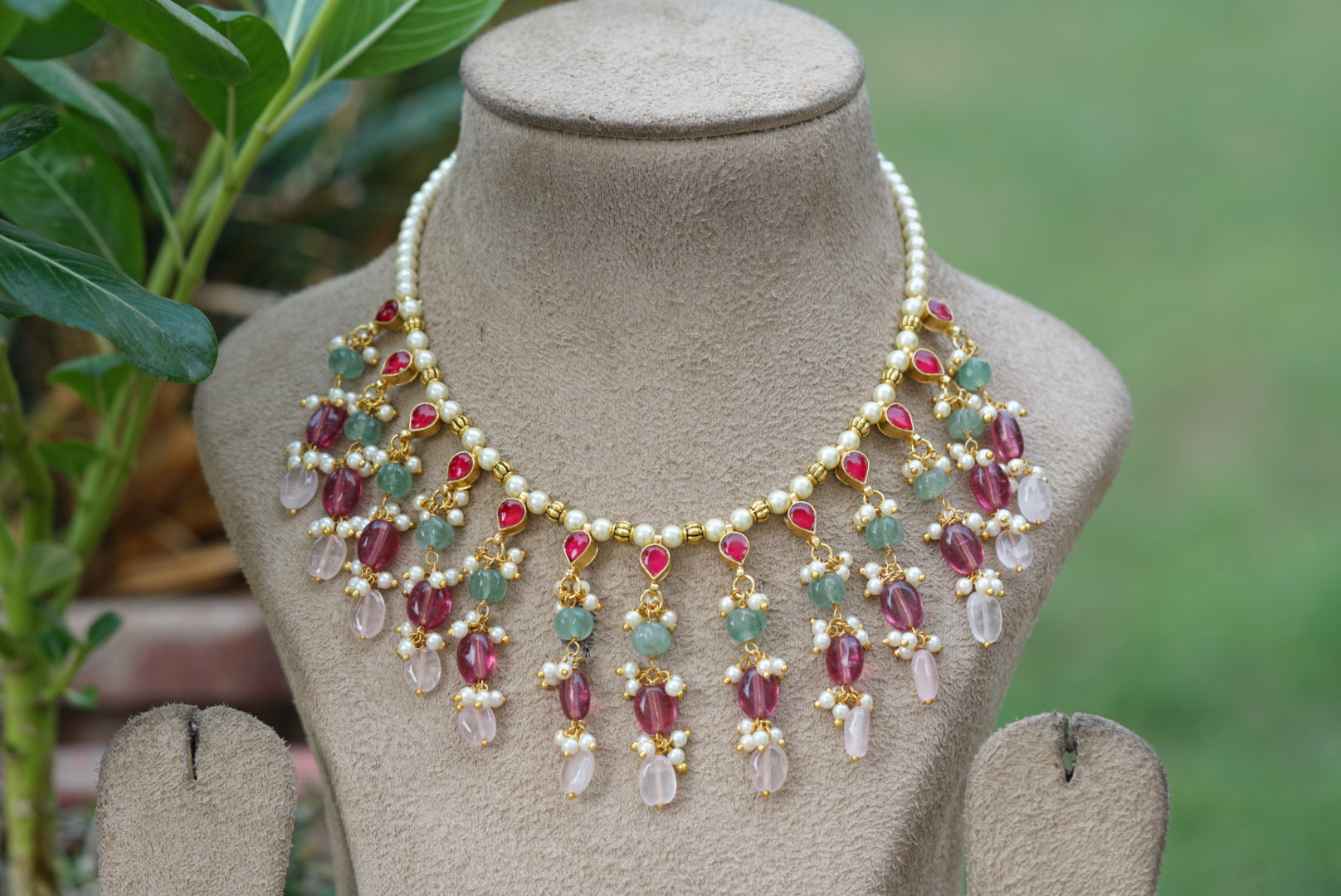 Kundan and deals beads necklace