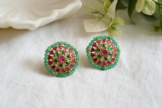 Kundan  Studs earring (1-3994)(K) - JEWELSTYLE