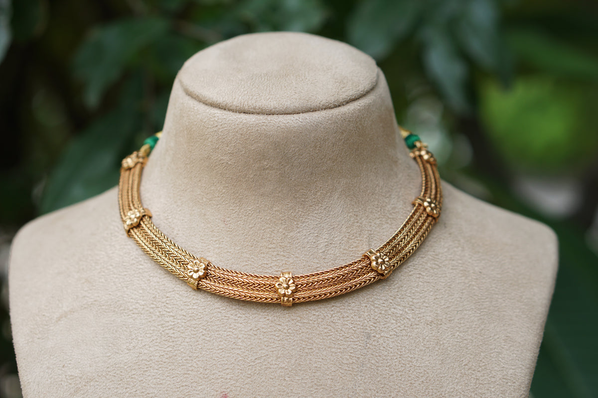 Antique necklace Set (4-9622)(EX)