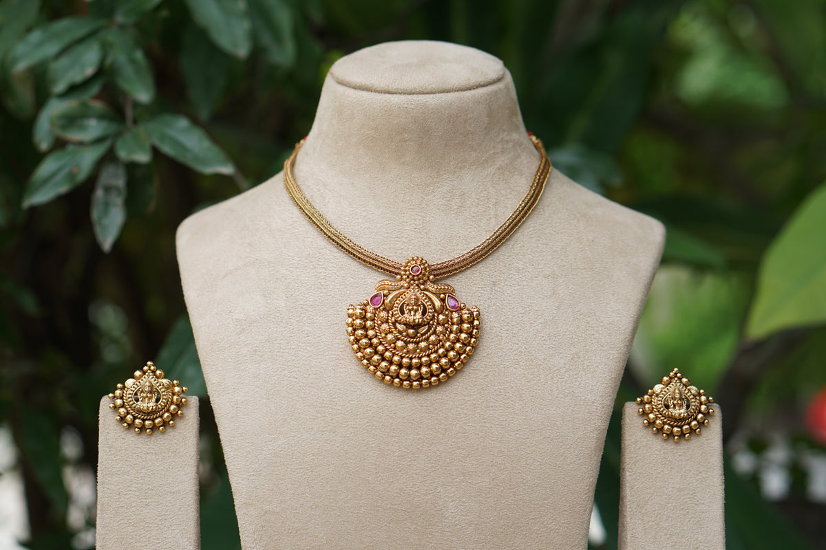 Antique necklace Set (4-9613)(EX)